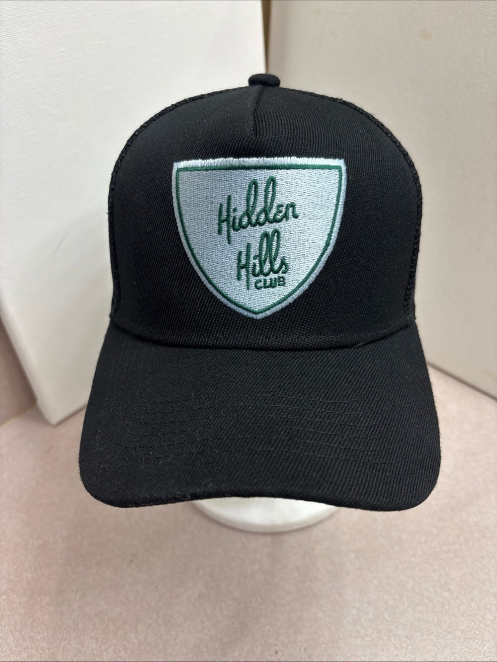 Hidden Hills Club Black Mesh SnapBack Trucker Hat Cap Hemp Cannabis Brand NEW